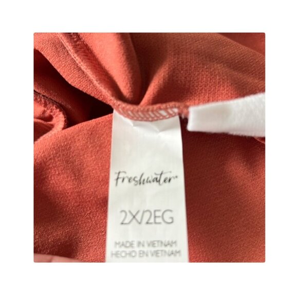 Ruched Tie-Front One-Piece Swimsuit Sz 2X NWT - Picture 10 of 12